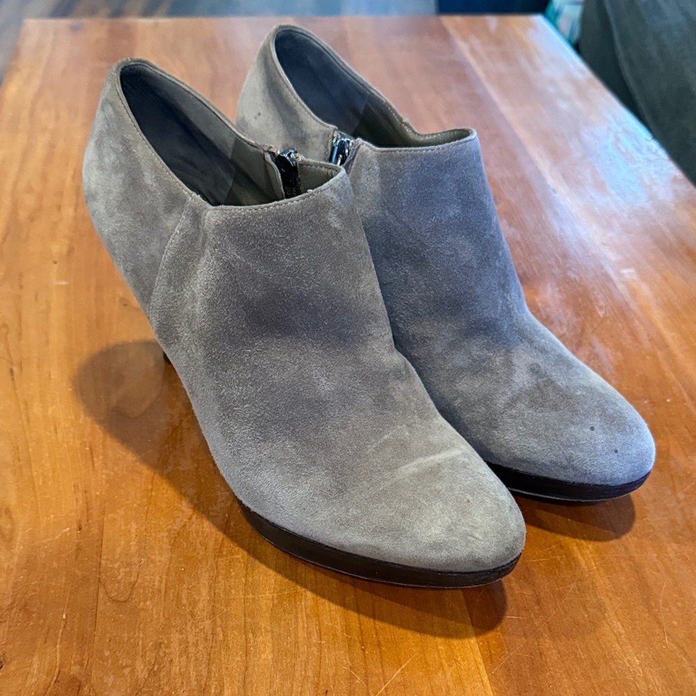 Gianvito Rossi Suede Ankle Booties